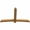 Ekena Millwork Bellingham Rough Sawn Timber Gable Bracket, Western Red Cedar, 84"W x 53"H x 4"D x 6"F, 15/12 Pitch GBW084X53X0406BEL00RWR - alternate 2